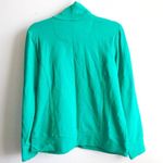 L.L.Bean Full-Zip Mock-Neck Jacket Kelly Green Sz M GUC Sweatshirt Material Photo 10