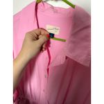 Universal Threads Universal Thread Pastel Pink Oversized Midi Shirt Dress Women's Large Photo 4