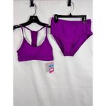 Jordan Emme  Purple Swimsuit Bikini Set High Waist Racerback Size S‎ Photo 1