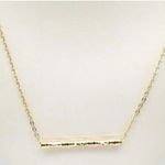 Boutique NEW Balance Bar Necklace Gold Minimalist Pendant Delicate Chain Jewelry Gift Photo 0