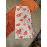 J.Crew  Pink Floral Tweed Pencil Skirt Women’s Size 14 High Waist Photo 6