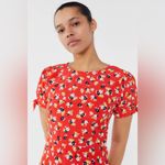 Faithfull the Brand  Daphne Floral Short Sleeve Mini Dress Photo 7
