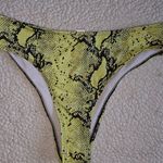 Source Unknown  Lime Snake Print Bikini Bottom Photo 0