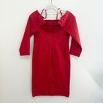 Jil Sander  Red Cotton Off-Shoulder Dress Size 36 Photo 5