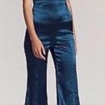 Free People  Blue Silky Jumpsuit Photo 0