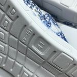 Sport Womens Rubber Clog Flats Floral Lightweight Blue White Size 41 US 10 Photo 4