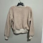 American Eagle Outfitters Cream Sherpa Pullover Photo 1