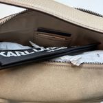 Karl Lagerfeld  PARIS Valerie Suede Hobo- Truffle Brown Photo 12