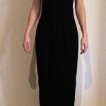 Jessica McClintock Vintage GunneSax blackVelvet Choker Formal evening Gown 11/12 Photo 0