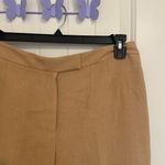 Kasper NWOT  women’s tan flat front polyester straight‎ leg dress pants size 10 Photo 1