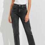 AGOLDE High Rise Stovepipe Jeans, Metal, 25” Photo 0