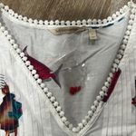 Soft Surroundings Women's White and Blue Fish Print beach cover up Photo 3