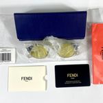 Fendi NWT Cat-Eye FF 0342 B1Z HO Womens Cat-Eye Sunglasses Silver Gold 60m Photo 11