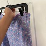 Free People  Lilac Purple Flowy Floral Skirt Size 6 Photo 3