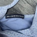 Brandy Melville Baby blue floral crop top Photo 2