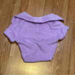 Dolls Kill Fuzzy polo crop top Photo 1