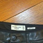 Abercrombie & Fitch Vegan Leather The 90’s Straight Pants size 28 Photo 9