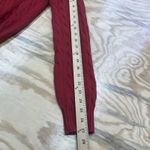 Ralph Lauren Sport Red Cable Knit Zip-Up Hoodie Sweater Womens XL Y2K Preppy Photo 9