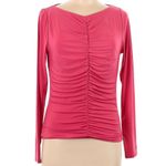 J.Crew Women’s Dusty Rose Pink Ruched Long Sleeve Jersey Knit Top Size Medium M Photo 4