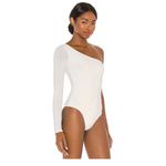 Show Me Your Mumu Brinkley Bodysuit in White XS Photo 3