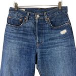 Levi's 501 Mens Jeans 26x26 Distressed Dark Wash Straight Leg Raw Hem 90s Skater Photo 1