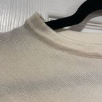 NWT Top It Off Cream Knit Pullover Poncho Shawl Brown Faux Leather Dog Cat Paw Size undefined Photo 4