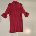 Willi Smith  Coral Ribbed Top with Button Detail Photo 4