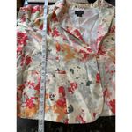 Iman Womens Blazer Jacket Size 2XL Pink Cream Floral Long Sleeve Lined READ Photo 7