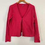 Old Navy Pink Ribbed Cardigan Single Button XL Valentine’s Day Casual Photo 0