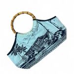 Disney Mickey Mouse Beach Resort Novelty Bamboo Handle Tote Bag Photo 4
