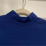L.L. Bean Size MP Royal Blue Long Sleeve Cotton Relaxed Fit Mock Neck Top Photo 1