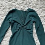 Abercrombie And Fitch O Ring Long Sleeve Mini Dress Forest Green Size XS Photo 3