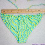 NEW It’s Now Cool x free people‎ checkered wave bikini bottom, L Green Size L Photo 4