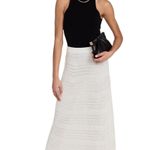 Theory NWT!  Pull-On Crochet Knit Lace Ivory Maxi Skirt - Size Medium Photo 0