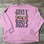 Women’s 80’s 90’s Guns and Roses sweatshirt Very soft & Cozy Size Large Pink Photo 0