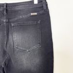 KanCan Maurices High Rise Black Wash Frayed Hem Bootcut Jean 30 Photo 3