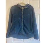 Title Nine  Women's Full Zip Fleece Hoodie Stretch Long Sleeve Blue  Size Small Photo 0