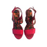 Rocket Dog  bright pink floral y2k style chunky heels with straps size 8 Photo 2