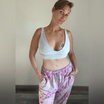 Nike  Sweatpants Joggers Slouchy Oversized Medium Pink Tie Dye Photo 2