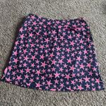 GOLFTINI Navy Hot Pink Shooting Stars Pull On Knit GOLF SKORT Medium NWT Blue Photo 4
