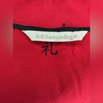 Soft Surroundings Pagoda Printed Wrap Roll Tab Tunic Size L Red Photo 7