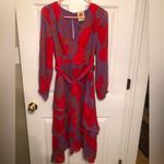 Farm Rio Wild Hearts Layered Chiffon MIDI Dress Long Sleeve Lined Sz XS NEW NWT Photo 4