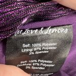 For Love & Lemons La Villette Cropped Blouse Purple XS New Photo 5