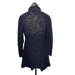 st. john's bay  Womens Open Cardigan Size Medium Black Ribbed High Low Knit NWT Photo 10