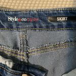 Style & Co Style‎ & Co. Blue Knee-Length Pencil Skirt Photo 1