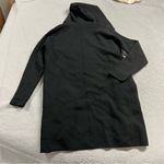 Tommy Bahama Black Wool Hooded Longline Open Cardigan Size Small EUC Photo 5