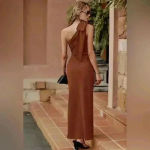 PrettyGarden Summer One Shoulder Sleeveless Ruched Bodycon Wedding Guest Dress M Size M Photo 2