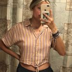 Garage Striped Tie Front Shirt Photo 0