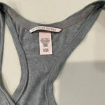 Victoria's Secret  Sleeveless Racerback Gray Tank Top Heart Love Pink Womens Small Photo 2