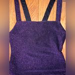 Privacy Please  Purple Metaliuc Tank Bodysuit Photo 3